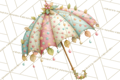 Rainy Day Clipart, Spring Weather Clip Art PNG, Umbrella Product Image 3