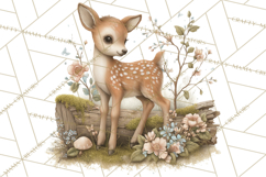 Spring Woodland Animal Clipart, Forest Animals PNG Product Image 3