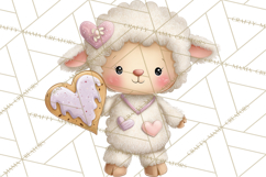 Valentine Animals Clipart PNG, Cute Animal Valentine Product Image 4