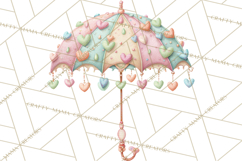 Rainy Day Clipart, Spring Weather Clip Art PNG, Umbrella Product Image 5