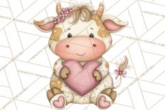 Valentine Animals Clipart PNG, Cute Animal Valentine Product Image 2