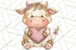 Valentine Animals Clipart PNG, Cute Animal Valentine Product Image 2