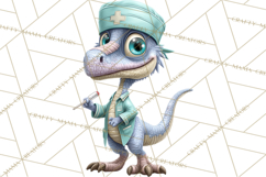 Dinosaur Veterinarian Clipart Cute Pet Care PNG Product Image 4