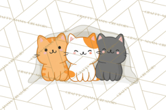 Kawaii Cat Clipart, Cute Kitten PNG, Fun Cat Illustrations Product Image 5