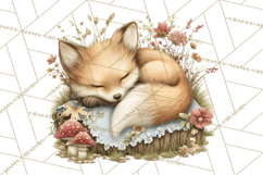 Spring Woodland Animal Clipart, Forest Animals PNG Product Image 3