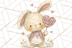 Valentine Animals Clipart PNG, Cute Animal Valentine Product Image 3