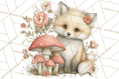 Spring Woodland Animal Clipart, Forest Animals PNG Product Image 4
