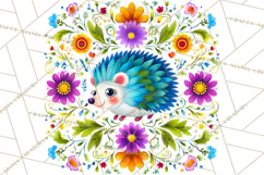 Polish Folk Botanical Clipart, Floral Animals Png Product Image 5