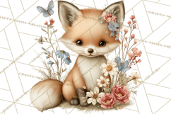 Spring Woodland Animal Clipart, Forest Animals PNG Product Image 2