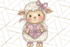 Valentine Animals Clipart PNG, Cute Animal Valentine Product Image 3