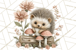 Spring Woodland Animal Clipart, Forest Animals PNG Product Image 4