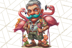 Funky Grandpa Clipart PNG Quirky Senior Cartoon Characters Product Image 4