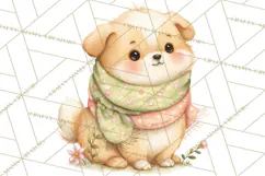 Spring Pets Clipart PNG, Cute Baby Animals Watercolor Product Image 5