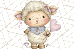 Valentine Animals Clipart PNG, Cute Animal Valentine Product Image 2