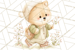 Spring Pets Clipart PNG, Cute Baby Animals Watercolor Product Image 2