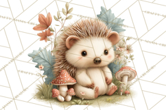 Spring Woodland Animal Clipart, Forest Animals PNG Product Image 2