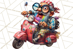 Funky Grandpa Clipart PNG Quirky Senior Cartoon Characters Product Image 3
