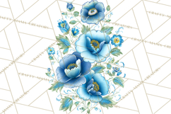 Polish Folk Botanical Clipart, Floral Animals Png Product Image 2