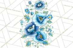 Polish Folk Botanical Clipart, Floral Animals Png Product Image 2