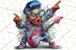 Funky Grandpa Clipart PNG Quirky Senior Cartoon Characters Product Image 2