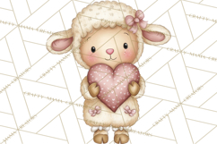 Valentine Animals Clipart PNG, Cute Animal Valentine Product Image 2