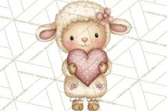 Valentine Animals Clipart PNG, Cute Animal Valentine Product Image 2