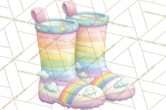 Rainy Day Clipart, Spring Weather Clip Art PNG, Umbrella Product Image 3