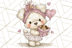 Valentine Animals Clipart PNG, Cute Animal Valentine Product Image 4