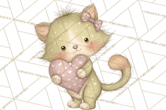 Valentine Animals Clipart PNG, Cute Animal Valentine Product Image 5