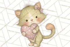 Valentine Animals Clipart PNG, Cute Animal Valentine Product Image 5