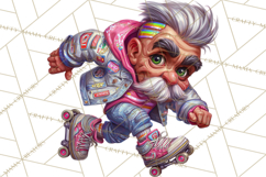 Funky Grandpa Clipart PNG Quirky Senior Cartoon Characters Product Image 5