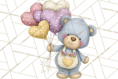 Valentine Animals Clipart PNG, Cute Animal Valentine Product Image 2