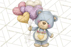 Valentine Animals Clipart PNG, Cute Animal Valentine Product Image 2