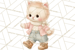 Spring Pets Clipart PNG, Cute Baby Animals Watercolor Product Image 2