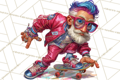 Funky Grandpa Clipart PNG Quirky Senior Cartoon Characters Product Image 2