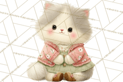 Spring Pets Clipart PNG, Cute Baby Animals Watercolor Product Image 4