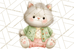 Spring Pets Clipart PNG, Cute Baby Animals Watercolor Product Image 5