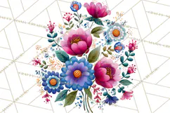 Polish Folk Botanical Clipart, Floral Animals Png Product Image 2