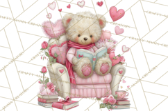 Valentine Reading Animals Clipart for Classroom Crafts Product Image 2