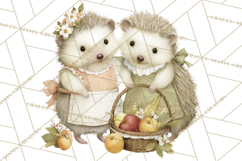 Vintage Spring Animals Clipart, Tea Party Picnic Png Product Image 2