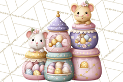 Easter Bakery Critters, Cute Mini World Animals, Pastel Png Product Image 2