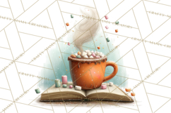 Bookish Bears PNG Clipart, Cozy Bear Reading, Cute Cartoon Product Image 2