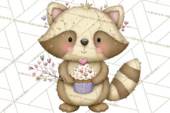 Valentine Animals Clipart PNG, Cute Animal Valentine Product Image 4