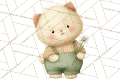 Spring Pets Clipart PNG, Cute Baby Animals Watercolor Product Image 5