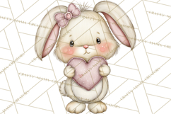 Valentine Animals Clipart PNG, Cute Animal Valentine Product Image 2