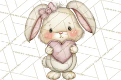 Valentine Animals Clipart PNG, Cute Animal Valentine Product Image 2