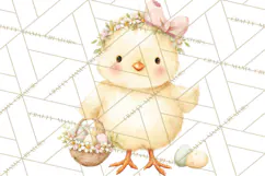 Spring Pets Clipart PNG, Cute Baby Animals Watercolor Product Image 2