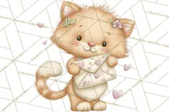 Valentine Animals Clipart PNG, Cute Animal Valentine Product Image 3