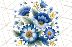 Polish Folk Botanical Clipart, Floral Animals Png Product Image 3