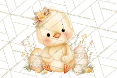 Spring Pets Clipart PNG, Cute Baby Animals Watercolor Product Image 3